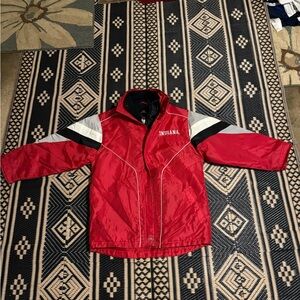 Indiana Hoosiers coat/jacket special design this one has it all size L 14–16